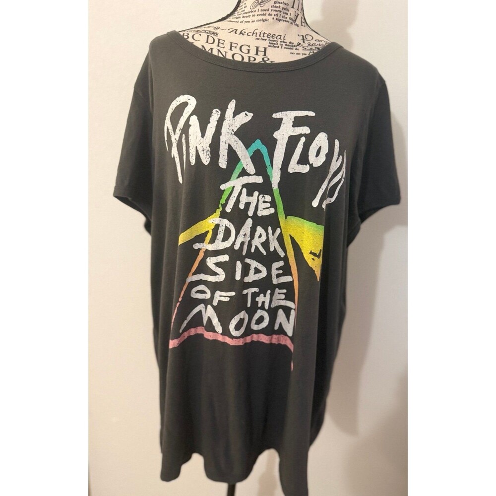 Pink Floyd The Dark Side of the Moon Graphic T-Shirt Charcoal Gray L